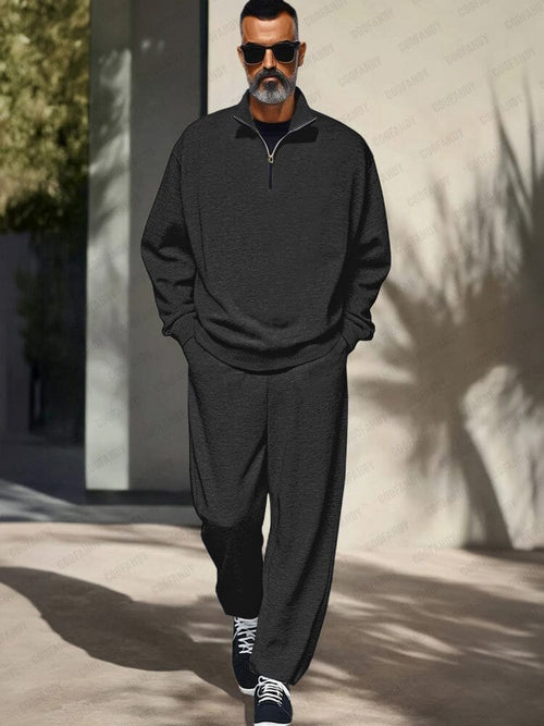 Athleisure Stehkragen Zweiteiler