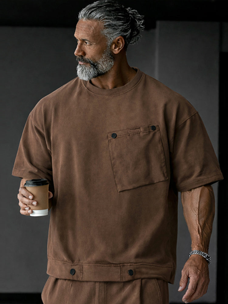 Unique Athleisure T-shirt and Shorts Set