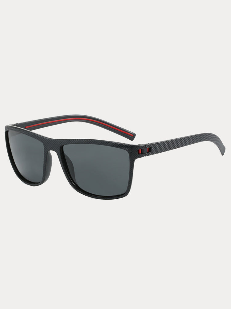 Polarisierte Sonnenbrille mit eckigem Rahmen