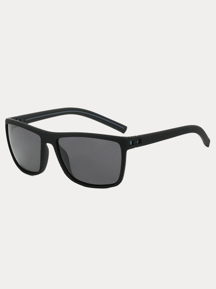 Polarisierte Sonnenbrille mit eckigem Rahmen