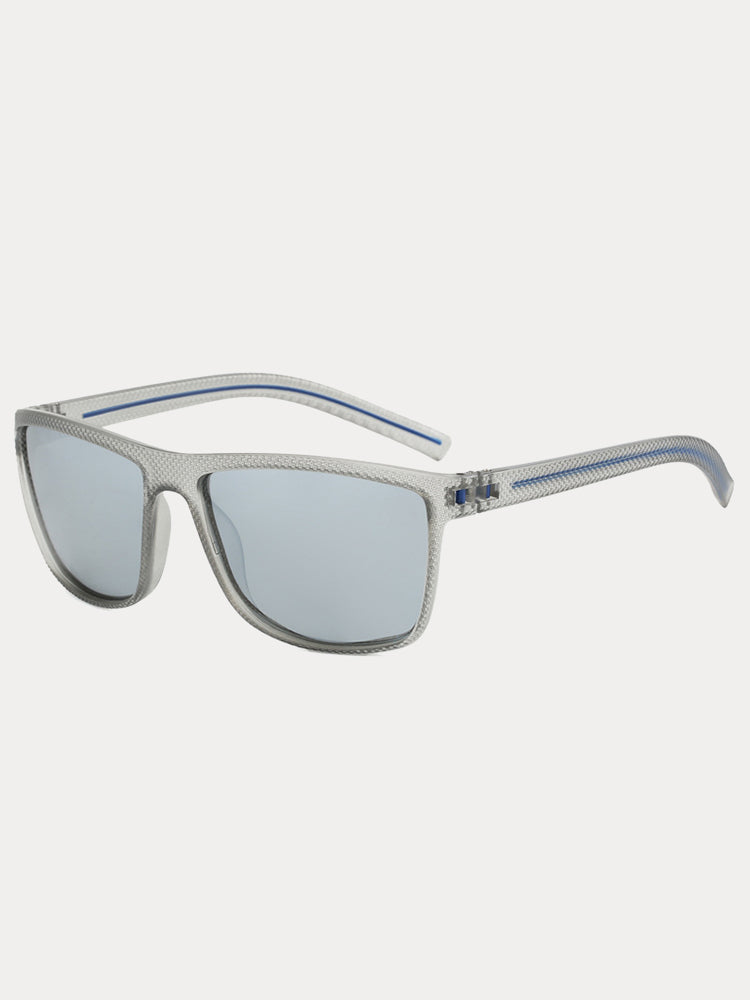 Polarisierte Sonnenbrille mit eckigem Rahmen