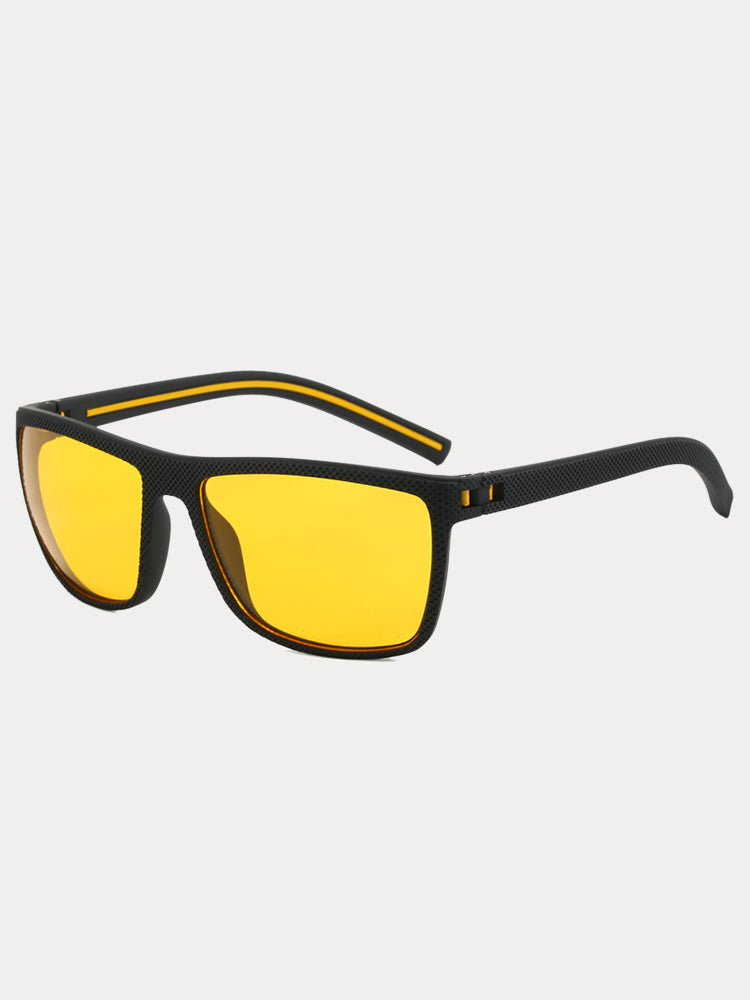 Polarisierte Sonnenbrille mit eckigem Rahmen