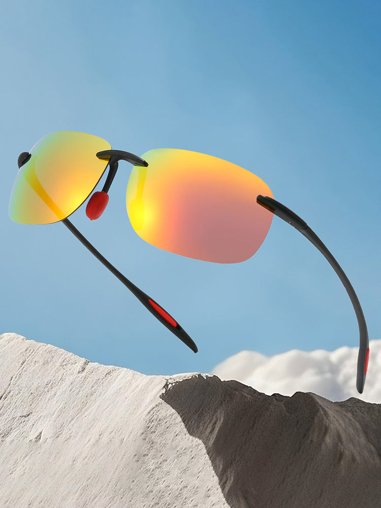 Unisex randlose polarisierte TR90-Sonnenbrille