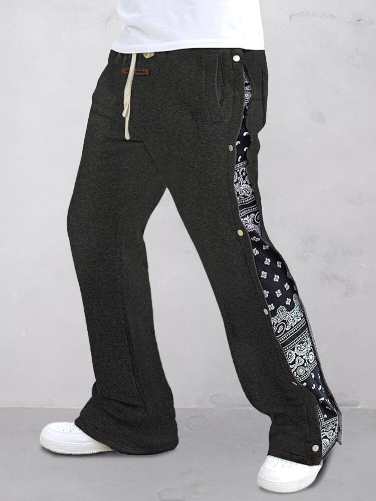 Stylische Sweatpants mit Paisley-Spleißung