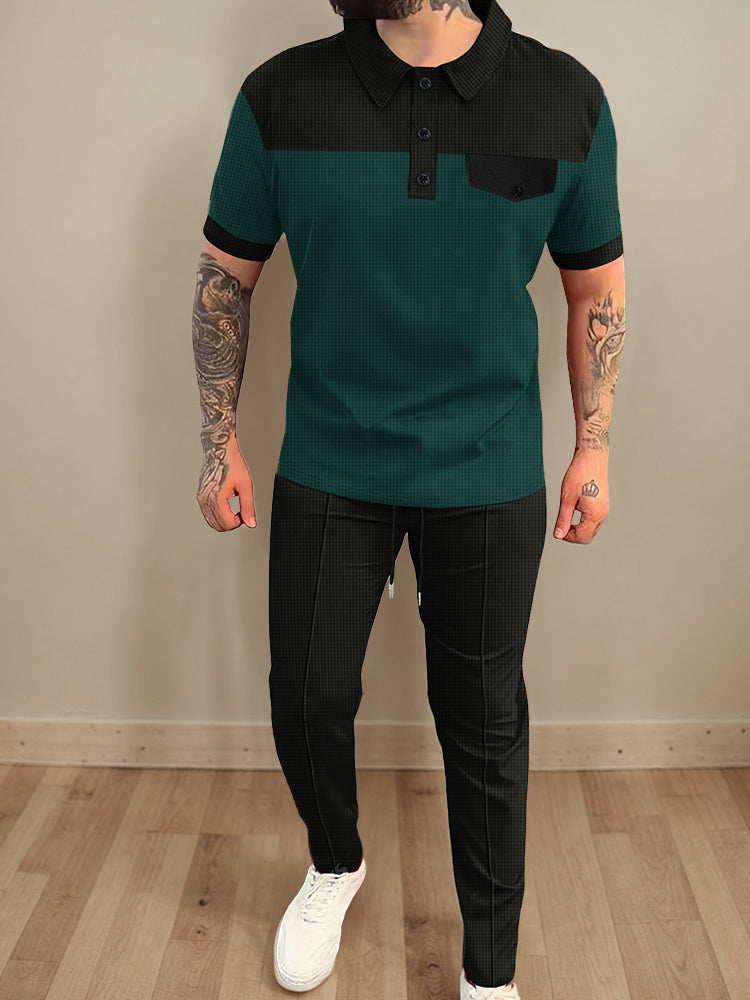 Atmungsaktives Waffel-Athleisure-Set