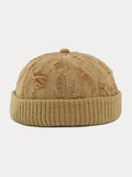 Stylish Knit Distressed Beanie Hat