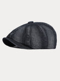 Esthetic Denim Newsboy Cap