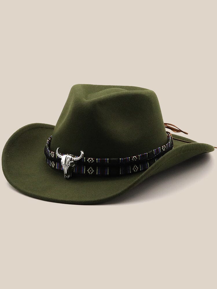 Klassischer Cowboyhut aus 100 % Wolle