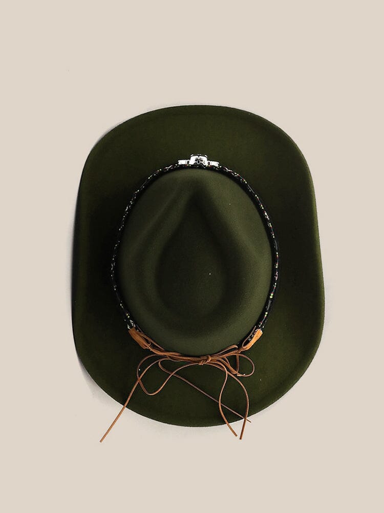 Klassischer Cowboyhut aus 100 % Wolle