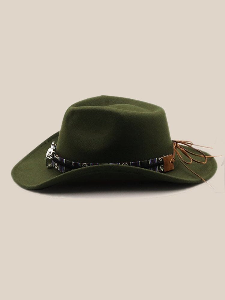 Klassischer Cowboyhut aus 100 % Wolle