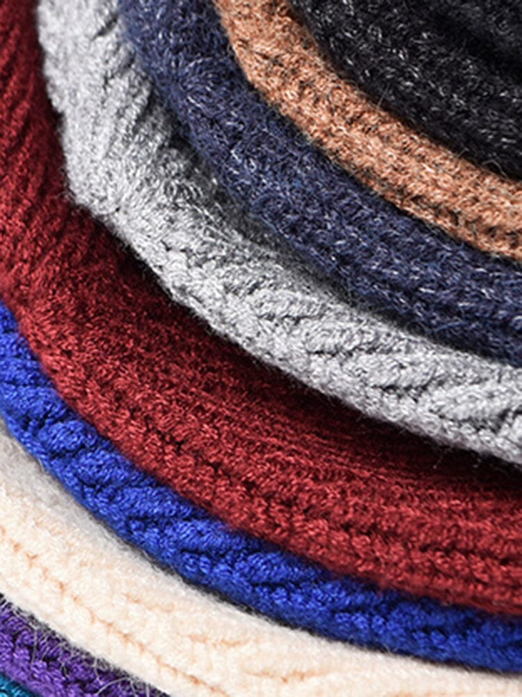 Winddichte Ohrenschutz-Strickmütze
