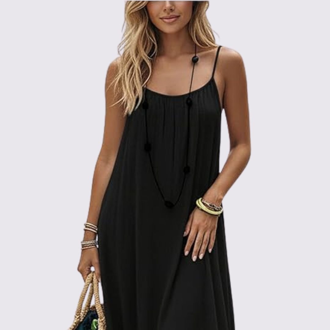 Soft-Toned Flowy Nuance Dress
