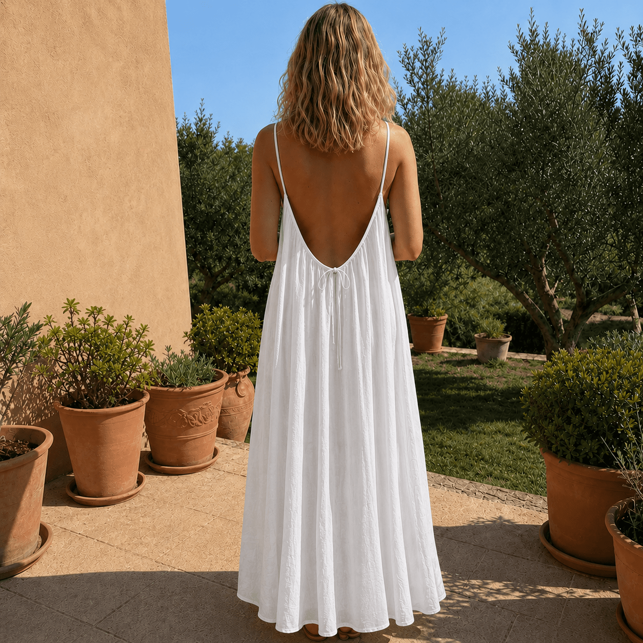 Soft-Toned Flowy Nuance Dress