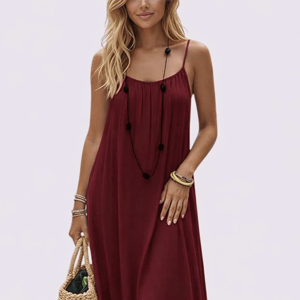 Soft-Toned Flowy Nuance Dress