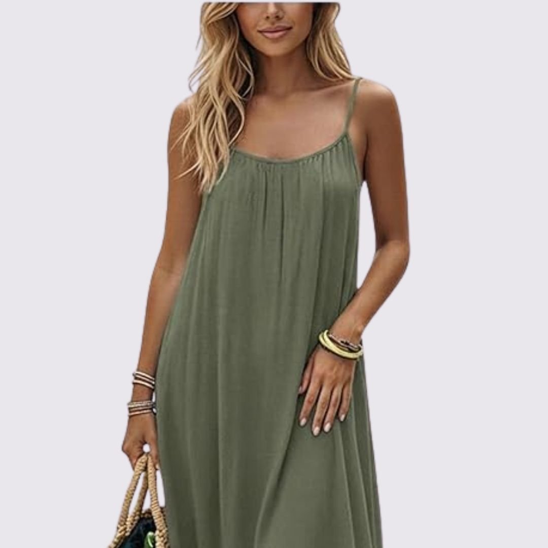 Soft-Toned Flowy Nuance Dress