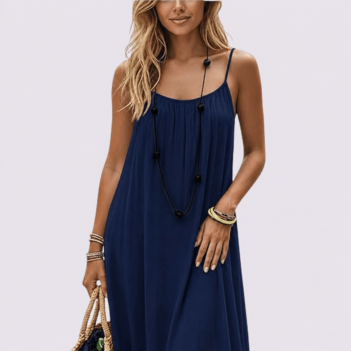 Soft-Toned Flowy Nuance Dress