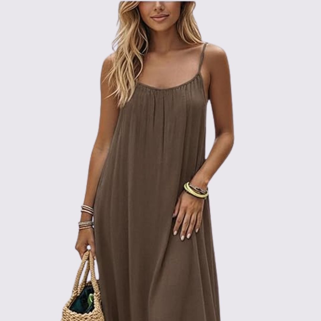 Soft-Toned Flowy Nuance Dress