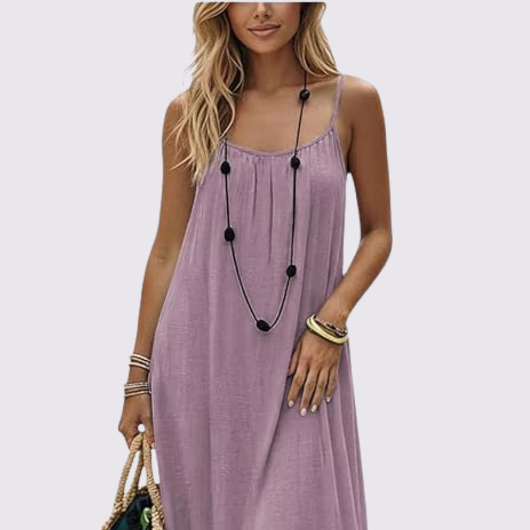 Soft-Toned Flowy Nuance Dress